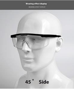 نظارات سلامة عامل خفيفة الوزن معتمدة من ANSI Z87.1 نظارات واقية بلاستيكية بصرية عالية التأثير بإطار كمبيوتر لسلامة العمل - Product Image 4