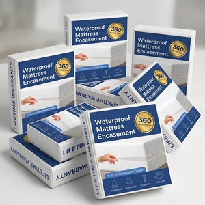 <span class=keywords><strong>Protector</strong></span> <span class=keywords><strong>de</strong></span> <span class=keywords><strong>Colchón</strong></span> <span class=keywords><strong>Impermeable</strong></span> <span class=keywords><strong>con</strong></span> <span class=keywords><strong>Cierre</strong></span> <span class=keywords><strong>de</strong></span> Cremallera Completo, Antiácaros y Antiácaros del Polvo - Product Image 1