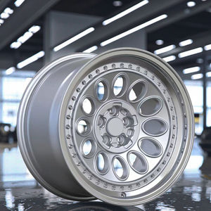 Aleación de aluminio de diseño retro 17x9j pulgadas coche plateado 4x98 llanta Cb 58,1 5x98 ruedas forjadas para <span class=keywords><strong>Alfa</strong></span> <span class=keywords><strong>Romeo</strong></span> Gtv6 <span class=keywords><strong>Giulia</strong></span> 006 <span class=keywords><strong>Gtam</strong></span> 1972 - Product Image 2