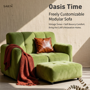 Juego de Sofás Compactos Modernos y Sencillos de Esponja Comprimida, Sofá de Espuma de Alta Densidad con Diseño Creativo para Sala de Estar, Venta al Por Mayor - Product Image 4