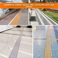 Meilleures ventes : Carreaux de pavage tactiles en céramique émaillée de qualité commerciale 300 mm pour voies ferrées à grande vitesse et allées extérieures