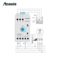 Relais de contrôle de niveau de liquide à sensibilité réglable ASR-05 SSR-05, contrôleur de niveau d'eau sur rail DIN 220V/380V
