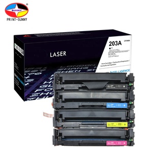 Avec puce d'origine pour <span class=keywords><strong>HP</strong></span> CF540A CF541A CF542A CF543A 203A 203 <span class=keywords><strong>Toner</strong></span> couleur <span class=keywords><strong>LaserJet</strong></span> <span class=keywords><strong>Pro</strong></span> M254dw M280nw <span class=keywords><strong>M281fdw</strong></span> MF640X - Product Image 1