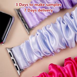 100% <span class=keywords><strong>Bracelet</strong></span> de montre en soie de mûrier avec taille personnalisée pour la vente directe <span class=keywords><strong>Apple</strong></span> - Product Image 4