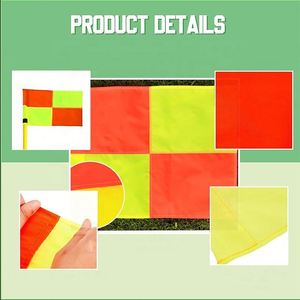 ธงมุมสนามฟุตบอลคุณภาพสูงแบบกำหนดเอง สำหรับฝึกซ้อม รูปแบบธงโฆษณา สามารถออกแบบได้ทุกแบบ สำหรับสนามกีฬาฟุตบอล - Product Image 2