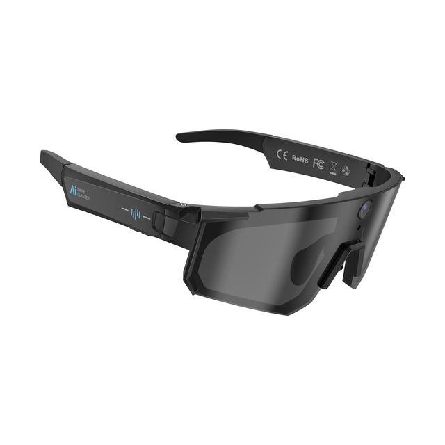 Smart AI Camera Glasses with Video Recording Bluetooth Audio Music Playback Voice Assistant Real Time Translation Sunglasses