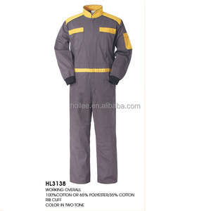 Fabrik versorgung Männer Frauen Marineblau Overall Baumwolle Kessel Anzug für Arbeiter - Product Image 2