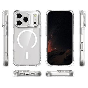 เคสป้องกันเกราะกันกระแทกแบบพิเศษสำหรับ iPhone 17 Pro เคสแม่เหล็กสีเหลืองใสป้องกันถุงลมนิรภัยสี่มุม - Product Image 3