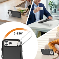 Heavy Duty PC TPU Mobiele Telefoonhoesje Verborgen Camera Ringstandaard Ingebouwde Magneet Beschermhoes voor iPhone 18 Pro Max 17 Hoesje B2B