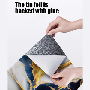 Adesivo Murale in PVC Effetto Marmo Dorato Stile Moderno Impermeabile e Antimacchia Autoadesivo <span class=keywords><strong>per</strong></span> Decorazione <span class=keywords><strong>Casa</strong></span> - Product Image 5