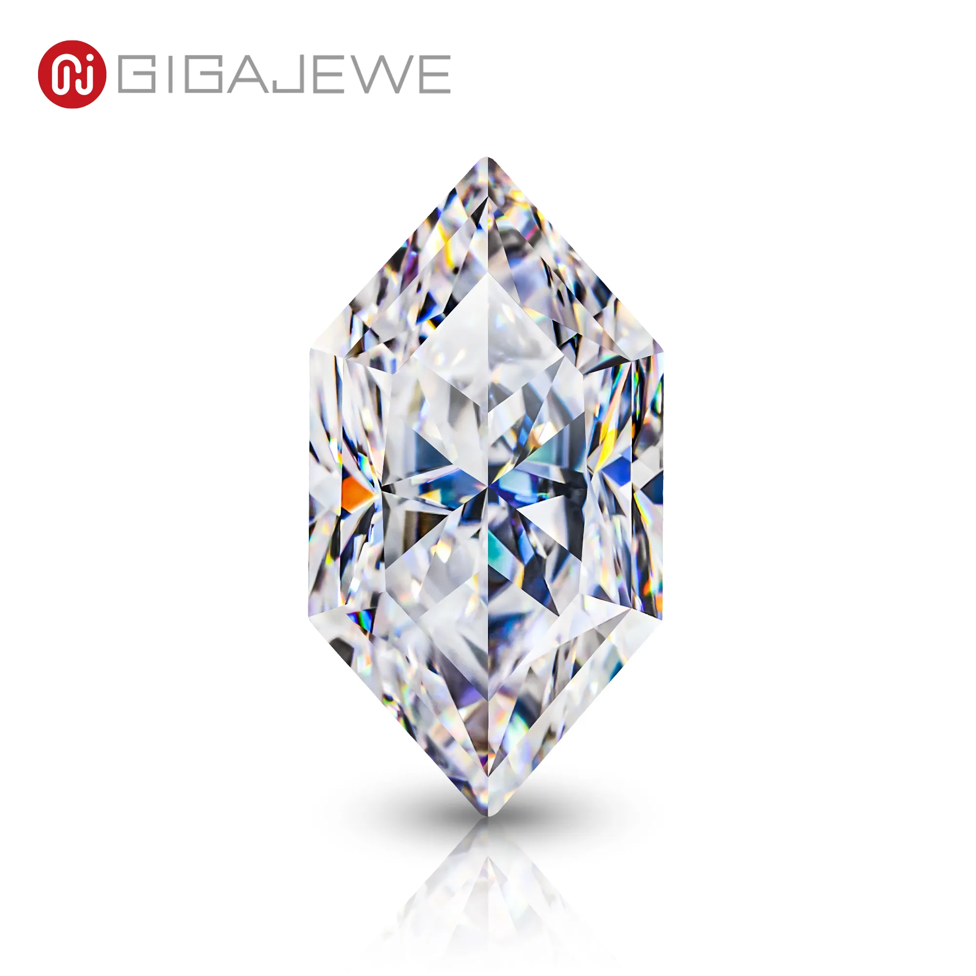 GIGAJEWE – pierre précieuse blanche D couleur Moissanite, coupe manuelle, Marquise hollandais, pierre brillante, excellente coupe pour la fabrication de bijoux