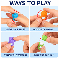 Nouveauté : Anneaux sensoriels rotatifs en silicone pour bébés (0-24 mois) – Jouets anti-stress pour les doigts – Unisexe – Guangdong