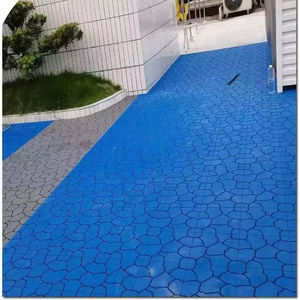 Azulejos de terraza entrelazados de Instalación rápida DIY Pisos de paredes universales. Piedra natural fácil de bloquear + base de rejilla reciclada - Product Image 6