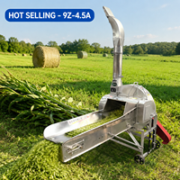 Machine à hacher la paille de grande capacité 4500 kg/h, moteur électrique 5,5 kW, hacheuse automatique d'ensilage pour ferme laitière