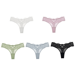 <span class=keywords><strong>Perizoma</strong></span> sexy da donna 2026 europeo e americano a vita bassa <span class=keywords><strong>in</strong></span> pizzo floreale e <span class=keywords><strong>tulle</strong></span> trasparente, con dettagli traforati e effetto push-up sui glutei - Product Image 5