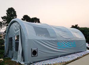 Cabina de Pintura Gigante para Exteriores y <span class=keywords><strong>Lavado</strong></span> de Autos, Tienda Inflable Hermética en Color Gris - Product Image 6