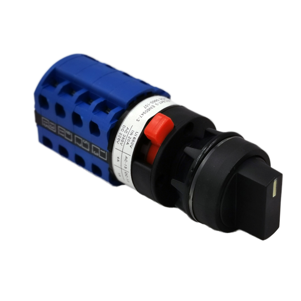 Single Hole Installation 4-Pole <strong>Electric</strong> 3-Way Selector <strong>Switch</strong> 20A <strong>Changeover</strong> with Rotary Cam for LW26 <strong>440V</strong> CE/ Certified