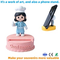 Support de téléphone en plastique écologique personnalisé, fabricant de souvenirs personnalisés, figurines d'anime, personnages 3D, logo personnalisé 2026