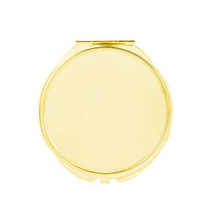 Round Compact <b>Mirror</b> Blank Electroplated Metal Frame Double-Sided Folding Pocket Makeup <b>Mirror</b> For DIY - Product Image 4