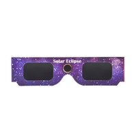 Lunettes d'éclipse personnalisables avec impression UV400 Protection Unisexe Approuvé par la NASA Impression CMYK FOB DDP Disponible Modèle EG50 CN/GUA