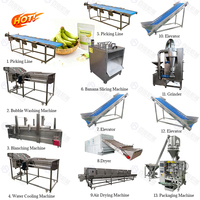 Gemaakt In China Weegbree Bloem Verwerkingslijn Machine Weegbree Bloem Productielijn Grote Banaan Poeder Productielijn