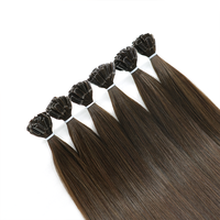 Extensions de cheveux en kératine Lanmuse en gros, pointe en U, cuticules intactes, cheveux humains russes pré-collés, fournisseurs de cheveux vierges Remy