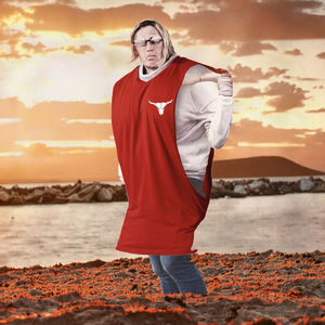 JAC22 K605B Spring Summer Collection 100% Polyester <b>Knitted</b> Casual <b>Vest</b> Men <b>Women</b> Wide Shoulders Tank - Product Image 3