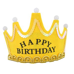 Cappello con fascia per la festa di <span class=keywords><strong>compleanno</strong></span> della principessa del re lampeggiante a led per la festa di <span class=keywords><strong>compleanno</strong></span> - Product Image 5