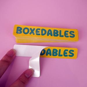 Etiquetas Adhesivas Impermeables Troqueladas, Impresión de Diseño Personalizado, Logotipo de Marca de Empresa, Paquete de Etiquetas de PVC - Product Image 1