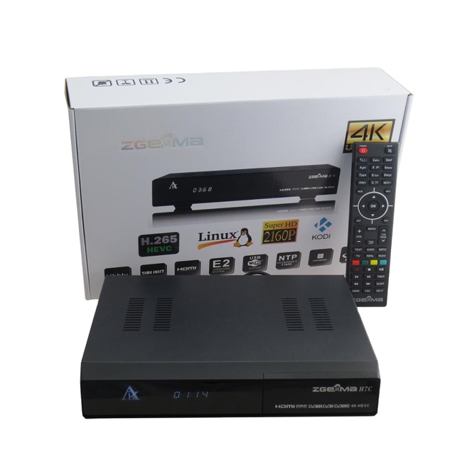 Air Digital Multistream Decoder&4K UHD TV Box ZGEMMA H7C CI Plus Ultra CPU Dual Core E2 DVB-S2X+2*DVB-T2/C Triple Tuners