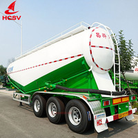 Camion-citerne à ciment en vrac à forte charge 80 tonnes de charge utile maximale 3 essieux pour le transport de projets de construction ultra-grands