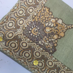 Yemeni işlemeli Shemagh şal arapça başörtüsü umman Keffiyeh türban müslüman şallar Mens için 55x55 inç büyük nakış - Product Image 4