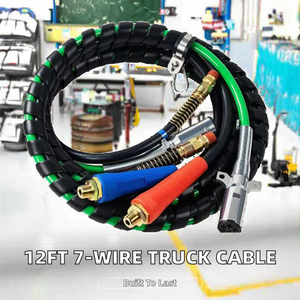 Nuevo Cable de PVC Sólido de 7 Hilos y 12 Pies para Camiones y Remolques, Color Verde - Product Image 2