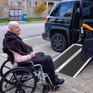 Portable Silver Aluminum Wheelchair <strong>Ramp</strong> Foldable Handicapped <strong>Ramps</strong> for Motorcycles Moto <strong>Ramps</strong> &amp; Stands - Product Image 4