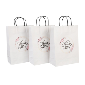 Petit <span class=keywords><strong>Sac</strong></span> En Papier Kraft imprimé personnalisé, sacs En Papier Kraft marron, sacoches cadeaux de fête de mariage - Product Image 4