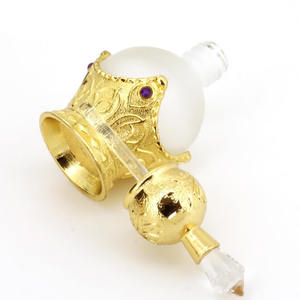 Botella de Perfume de Metal Vintage Reciclable de 15 ml, Estilo Árabe, Botella con Gotero para Aceites Esenciales - Product Image 4