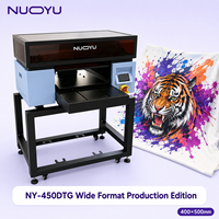Imprimante textile DTG Nuoyu nouvelle génération grand format 350x500mm, double tête Epson I1600 A1, encre pigmentée