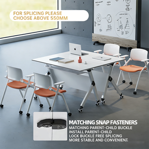 โต๊ะประชุมไม้พับได้ แข็งแร<span class=keywords><strong>ง</strong></span> ทนทาน สำ<span class=keywords><strong>ห</strong></span><span class=keywords><strong>รับ</strong></span>จัดจำ<span class=keywords><strong>ห</strong></span>น่ายจำนวนมาก - เฟอร์นิเจอร์สำนักงานสไตล์มินิมอลทันสมัย สำ<span class=keywords><strong>ห</strong></span><span class=keywords><strong>รับ</strong></span>ห้องประชุมและพื้นที่ฝึกอบรมในโรงเรียน - Product Image 2