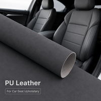 Tissu en cuir PU suédé de haute qualité, résistant à l'eau, aux taches, à l'abrasion et aux déchirures, toucher doux, durable pour les intérieurs automobiles