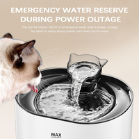 Tempat Minum Hewan Peliharaan Pintar 2L Dispenser Air Kucing Otomatis dengan Sensor Gerak Filtrasi Multi-Lapisan Tempat Minum USB