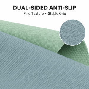 Custom Size TPE Sports Mat 183x61cm 6mm <b>Rectangular</b> <b>Cushioned</b> Support Easy to Clean Textured Grip Yoga Fitness Supplier Double S - Product Image 5