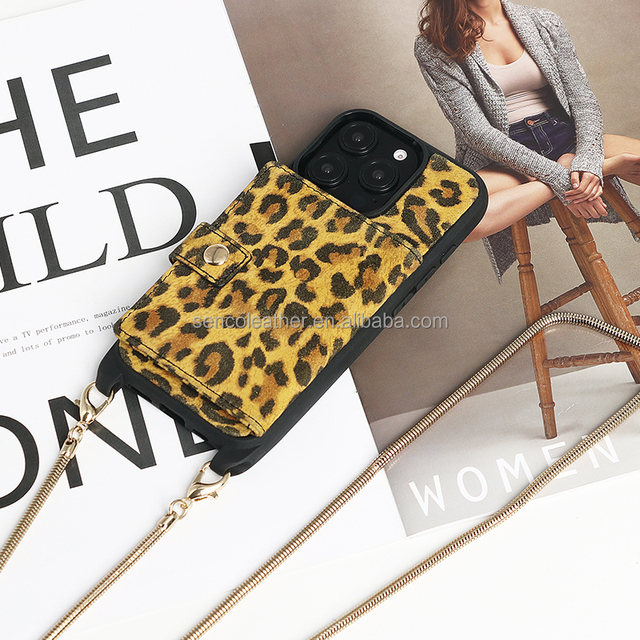 Cross Body Leather Phone case with Strap for iphone 17 Pro Max Phone case Lanyard Crossbody Strap Lanyard Phone case