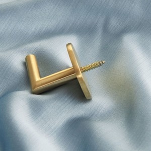 Crochets de <span class=keywords><strong>rideau</strong></span>, accessoires de rideaux minimalistes pour la maison, acier résistant à la rouille, montage facile, marque ZHUODI, couleurs, <span class=keywords><strong>angle</strong></span> droit - Product Image 4