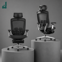 Chaise de Direction Ergonomique Haut de Gamme en Cuir avec Suivi Corporel Synchronisé, Siège Dynamique et Accoudoirs Réglables