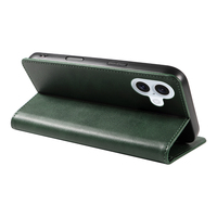 Funda Tipo Cartera de Cuero PU Premium para iPhone 16 Plus - Funda con Soporte para Teléfono, Ranuras para Tarjetas, Cierre Magnético y Carcasa Antigolpes