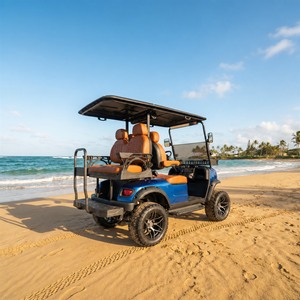 Voiturette de <span class=keywords><strong>golf</strong></span> électrique de luxe élégante 72V 4 places Moteur AC <span class=keywords><strong>7</strong></span>,5KW Batterie au lithium pour club de campagne Homologuée DOT Certifiée CE - Product Image 4