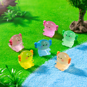 Miniatures lumineuses en résine, 6 couleurs, représentant des axolotls, pour la décoration de jardins, micro-paysages, aquariums, plantes en pot et maisons de poupées DIY. - Product Image 2