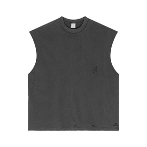 2025 Streetwear d'été pour débardeur unisexe en coton vieilli européen et américain - Product Image 1