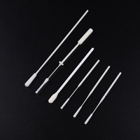 Prueba de hisopo de bacterias estériles desechables Barras de ABS Muestreo de hisopo de ADN estéril Flocado de nailon vaginal