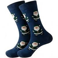 Nouvelle Arrivée Chaussettes de Noël en Coton pour Hommes Motif Père Noël et Bonhomme de Neige Coloré Chaussettes Mi-Mollet pour Usage Quotidien Hivernal
